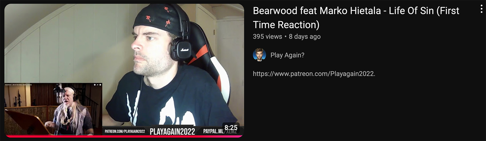 Play again? reacts: Life Of Sin