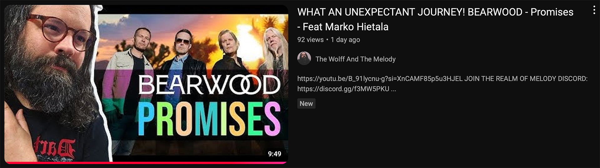 The Wolff And The Melody reacts: Promises